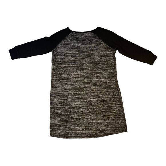 RD STYLE Long Sleeved Sweater Midi Dress Size L in Black and Gray - Picture 4 of 13